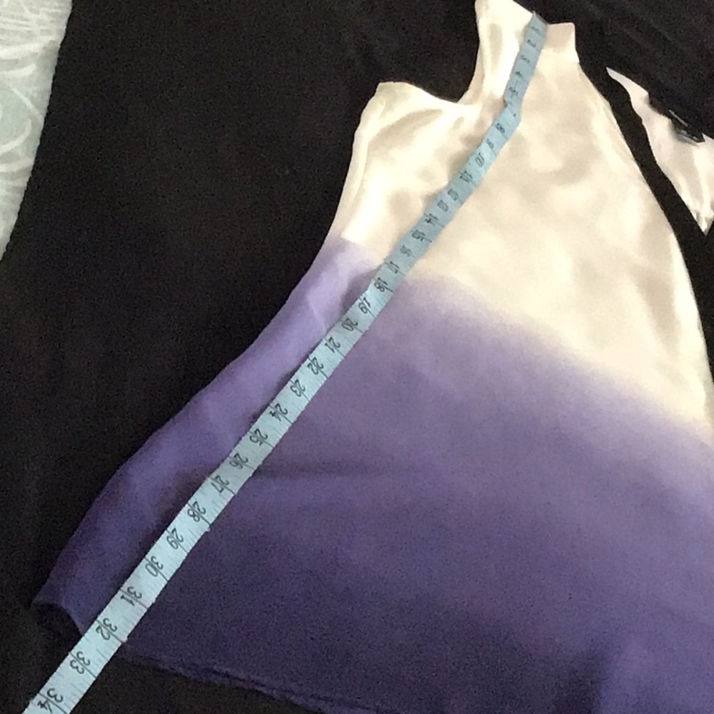 Alfani - woman’s Sleeveless Ombre Top - Black, off white and Purple - Picture 5 of 8
